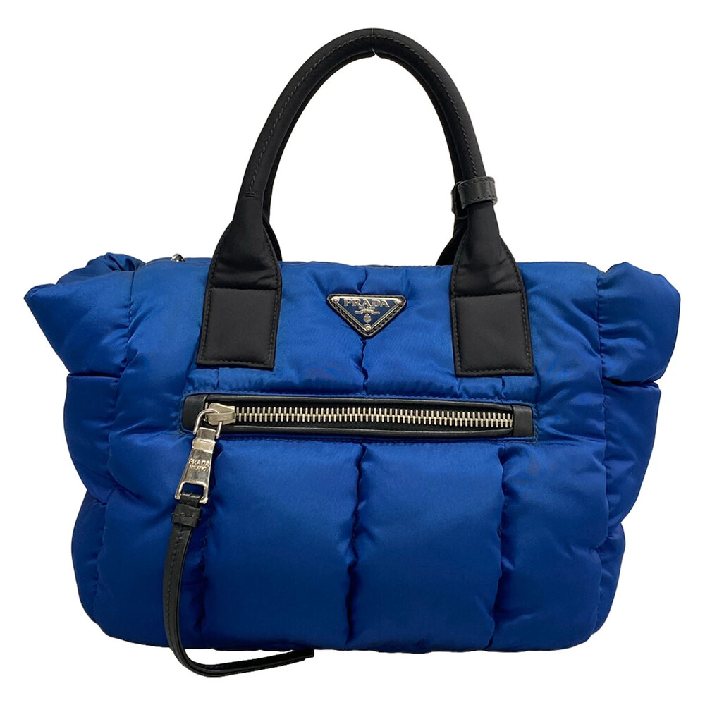 Prada Tessuto Bomber Blue Black Nylon #306319P83B